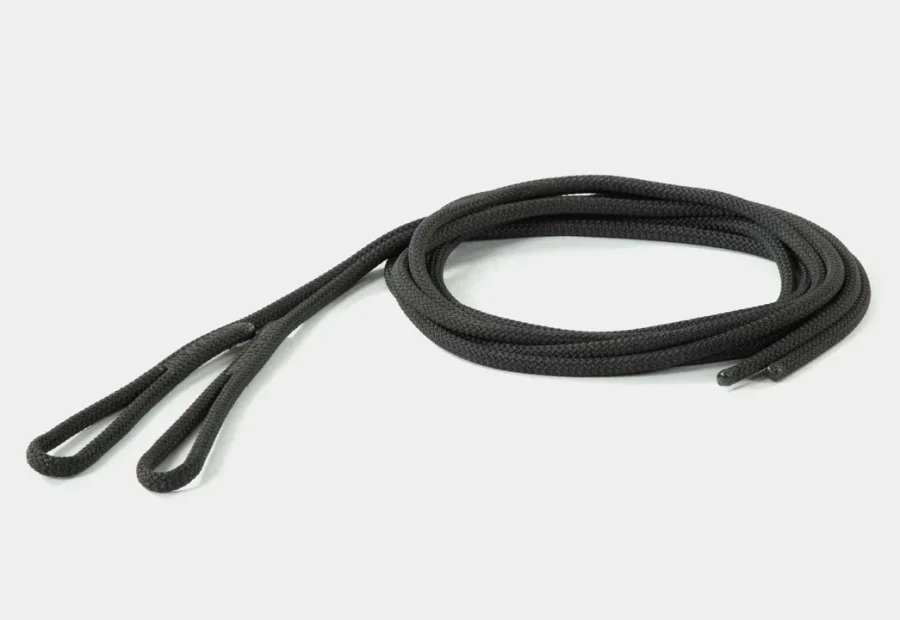 Corda preta para Reformer em par, com laços nas pontas
